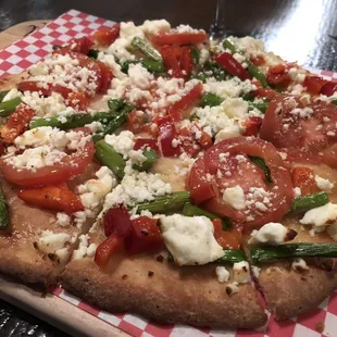 Fantastic flat breads with a gluten free crust option.