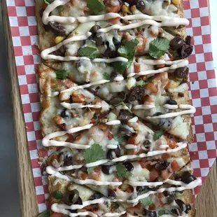 Our flatbreads are delicious and we introduce a new special every month.