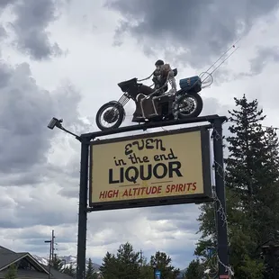 a man on a motorcycle