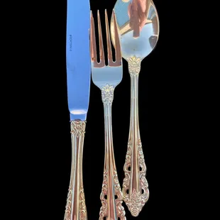 Gold flatware