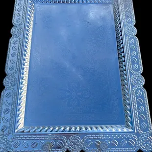 Stainless steel serving tray