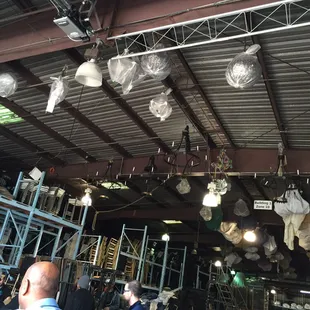 Ceiling of the warehouse