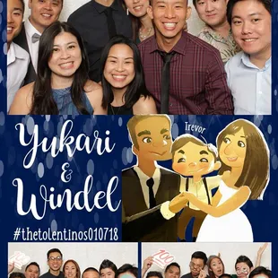 Customized design of the bride and groom!