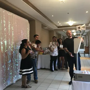 First birthday party at the FILCOM center  backdrop mermaid sequence