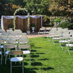 Ceremony ready.