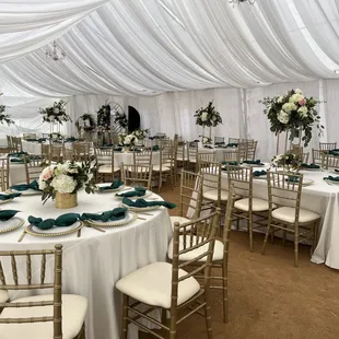 Emerald green and gold decoration