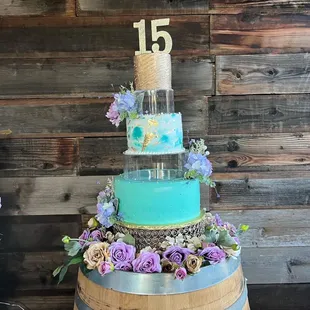 Quinceñera Cake table