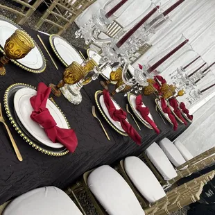 Another idea of guest table set up love our king tables