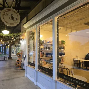 The storefront as you walk in