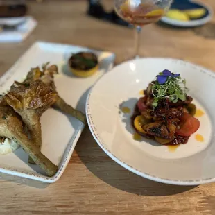 Fried artichokes &amp; grilled octopus