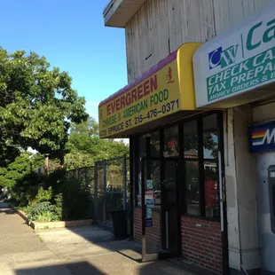 the front of a restaurant
