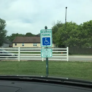 Adjacent to Cleveland Ave. and includes handicapped parking.