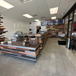 the inside of the store