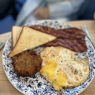 The Not So Virgin Breakfast with turkey bacon