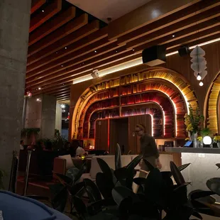 the interior of a restaurant