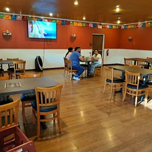 Inside restaurant