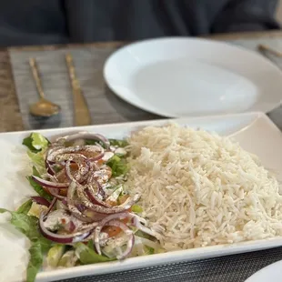 21. Plain Rice and 13. Green Salad was amazing