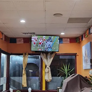 Great food and football.