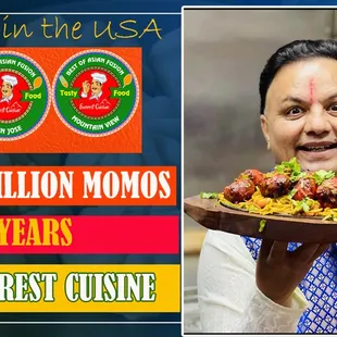 One Million momos sold by Everest Cuisine.