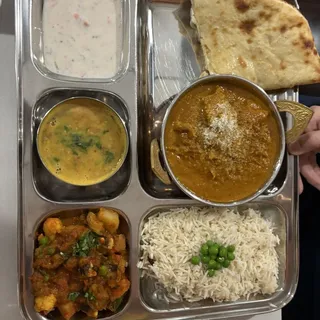 Chicken Coconut Curry Thali