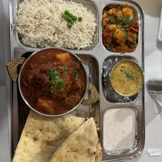 Lamb Vindaloo Thali