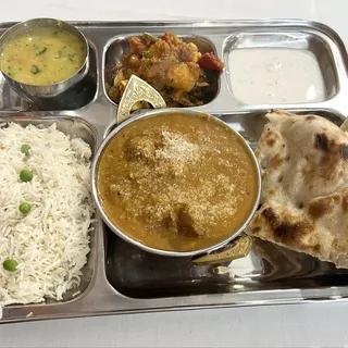 Lamb Coconut Curry Thali