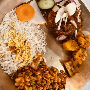 a plate of food