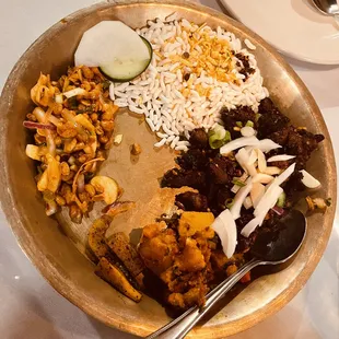 a plate of food