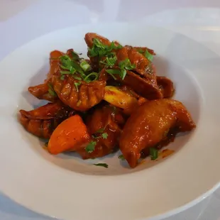 Chicken chilli momos
