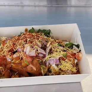 Best Samosa Chat!! (Spicy)