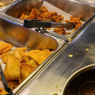 a variety of food items