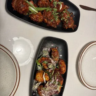The gobhi GOBI MANCHURIAN and Chilli Momo Combo. Don&apos;t pass these up.