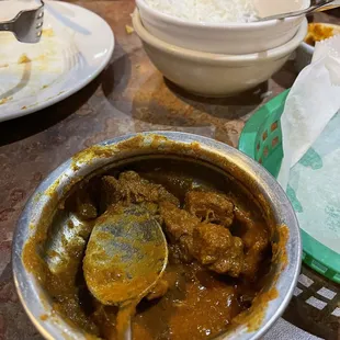 Absolutely delicious goat curry