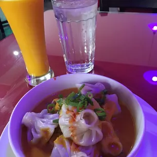 Pork Momo Jhol &amp; Mango Lassi