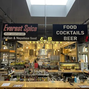 the interior of a restaurant