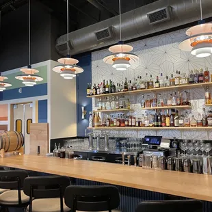 Cozy bar area.