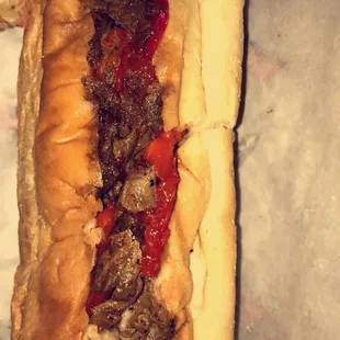 Steak &amp; Cheese sub w/ peppers