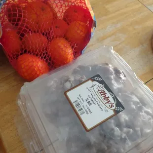 Local pastries and definitely not so local fruit lol