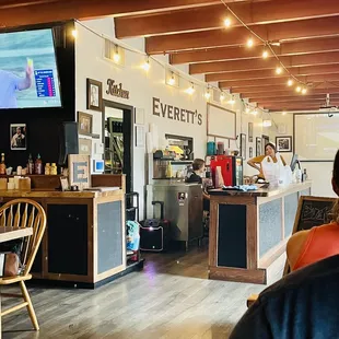 the inside of a coffee shop