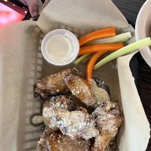 Garlic parm wings House Brined Wings