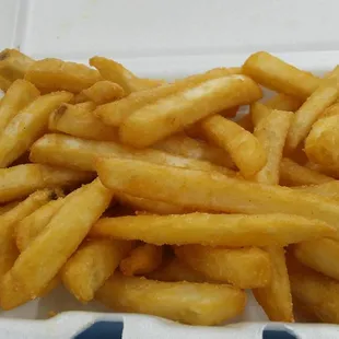 The small fries are HUGE with lots of flavor - hot, fresh and crispy.