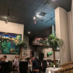 people sitting at tables