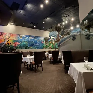 Inside the restaurant