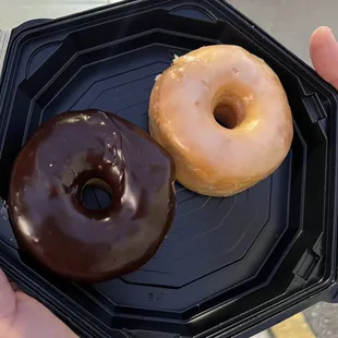 Chocolate and glazed