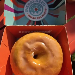 HUGE glazed donut! So yummy!