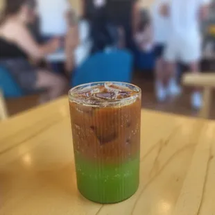 Calamansi Cucumber Espresso Tonic, seasonal drink for the summer