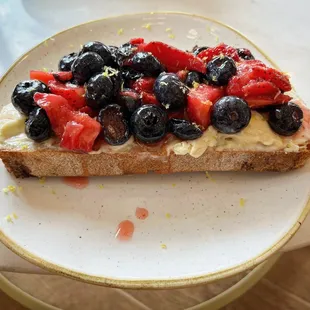 Berries and Brie Toast