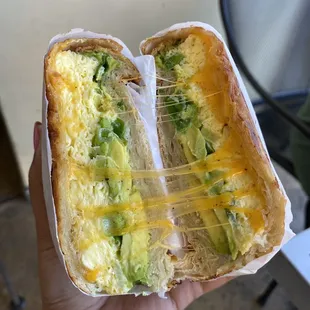 Breakfast Delight on a Croissant