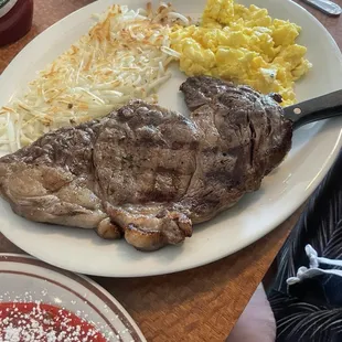 Steak &amp; Eggs (cooked to perfection)