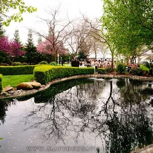 A full service facility with catering, tables, chairs, flowers, bar, restrooms and changing room!